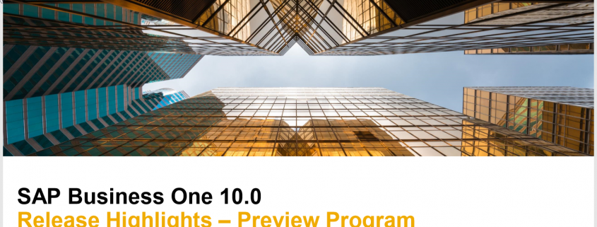 SAP Business One 10