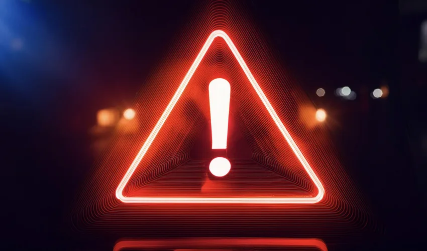 Bild von einem roten Warndreieck mit Ausrufezeichen