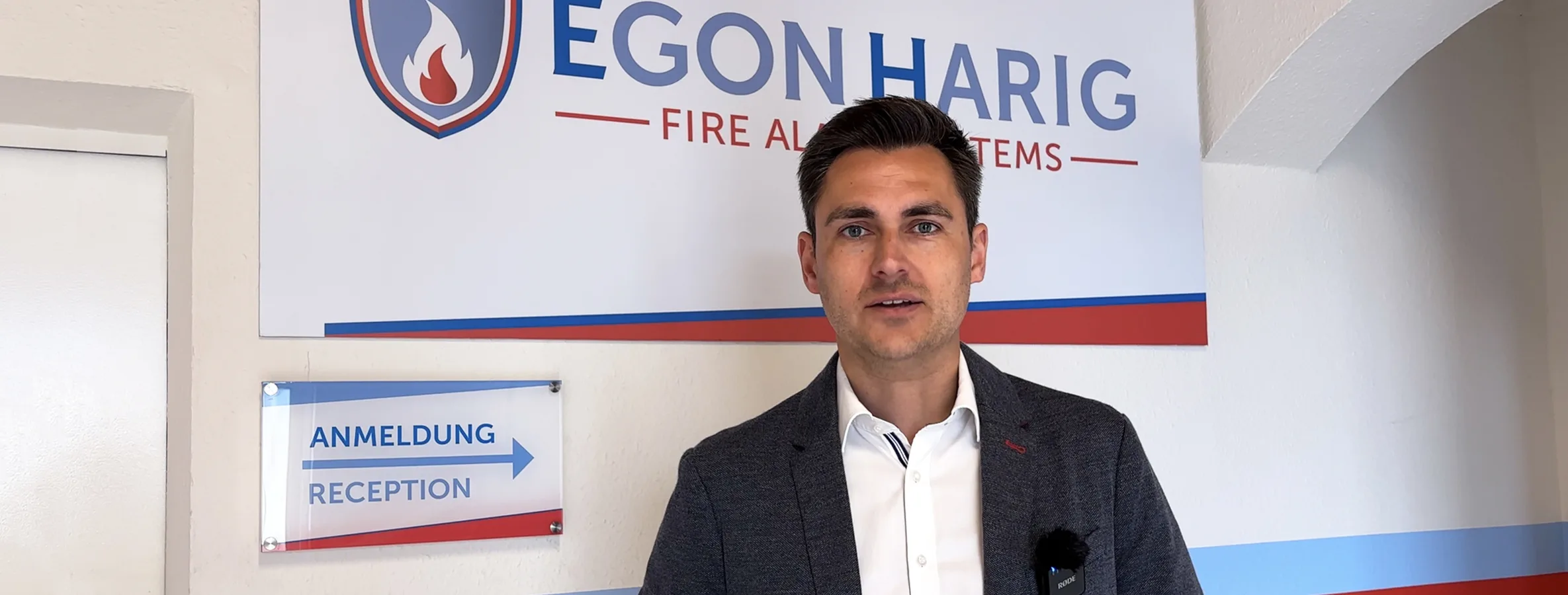 Leif Holst von Be1Eye beim SAP-Business-One-Referenzvideodreh bei EGON HARIG in Oststeinbek